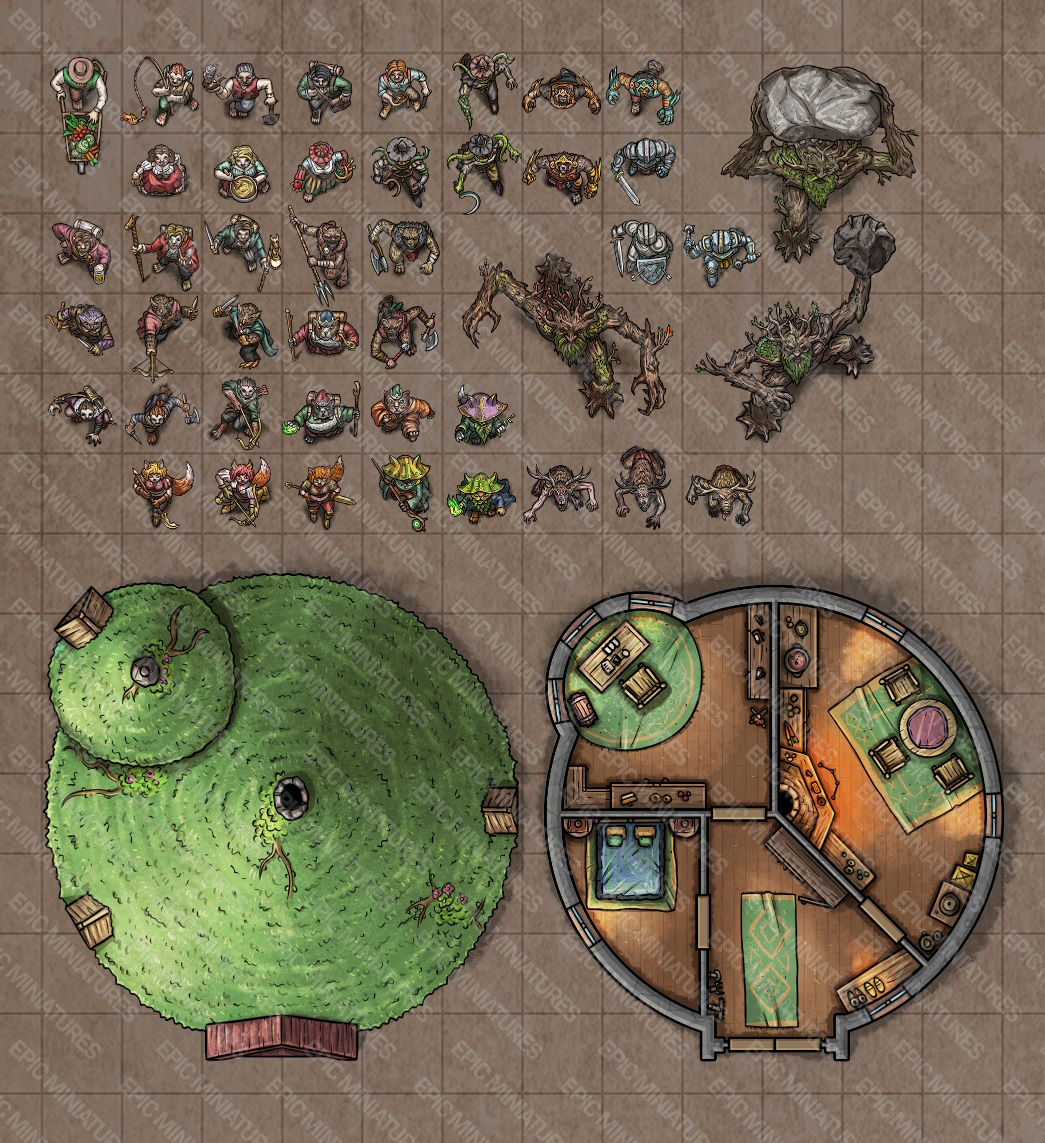 Little Folk Virtual Tabletop Token Set / VTT Tokens Collection